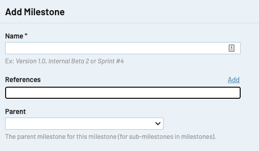 TestRail Release 6.4 Add Milestone screenshot